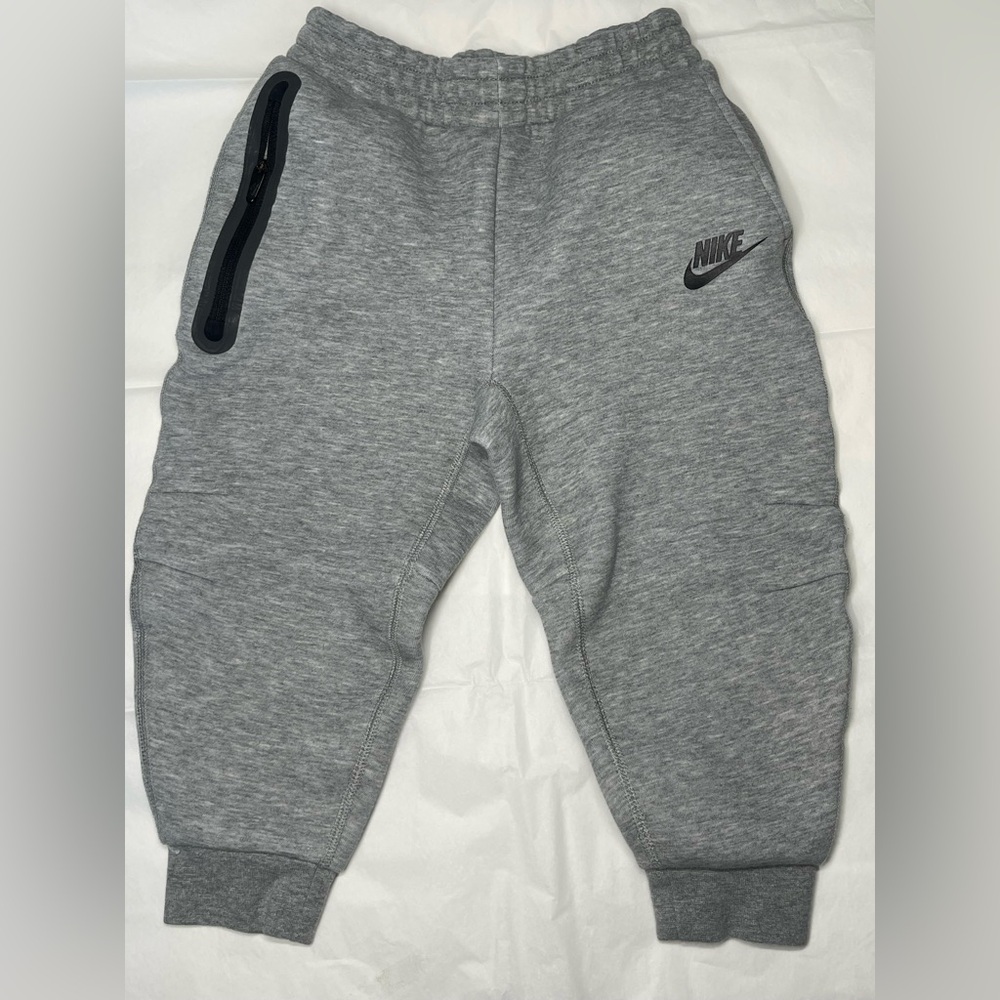 Nike Tech Gray Kids Joggers with Zip Pocket